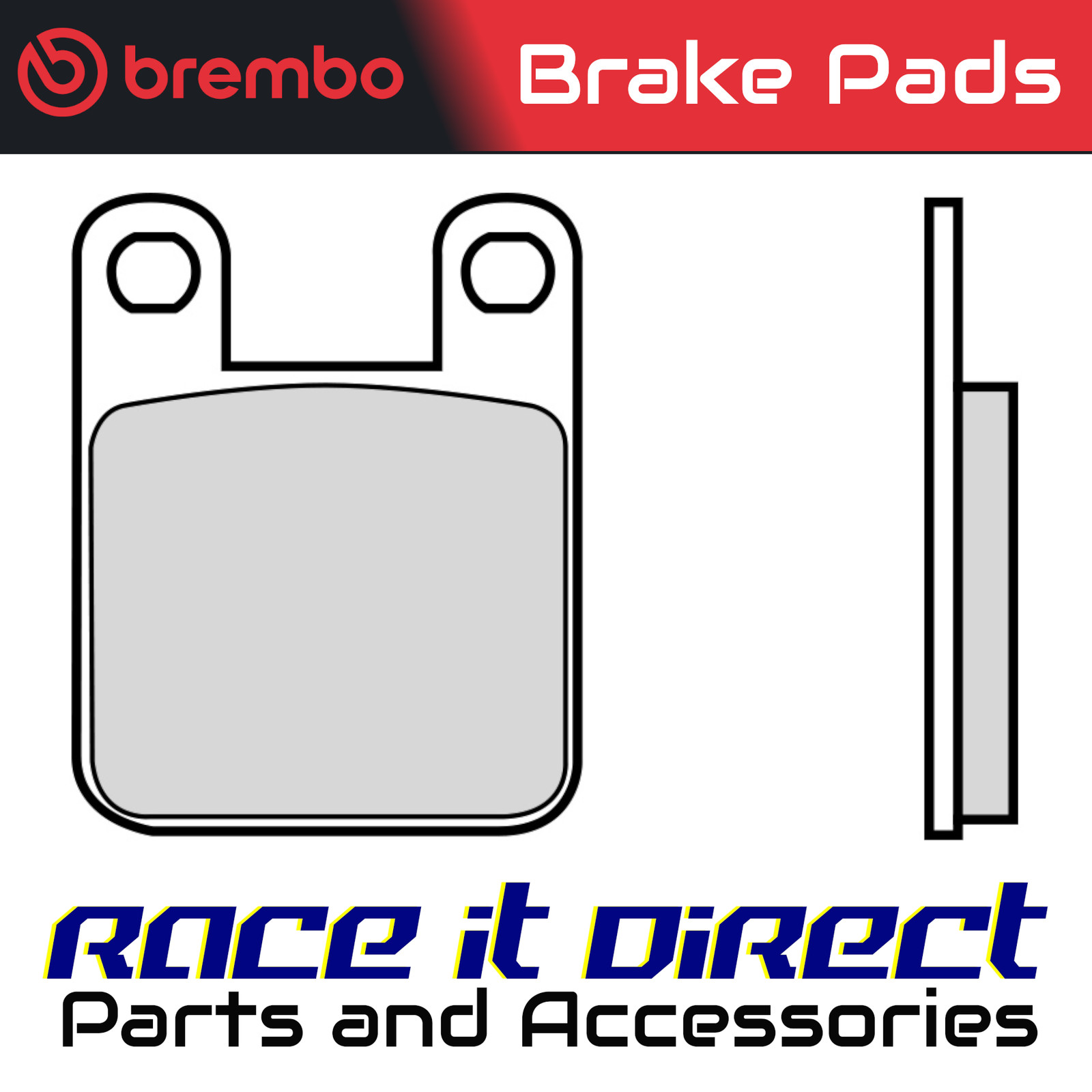 Brake Pads for SHERCO 1.25 TRIAL 2018 Rear Street Brembo - Image 37