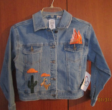 New Disney Park Big Thunder Mountain Denim Jacket 7 8 Youth ily Cotton Elastane