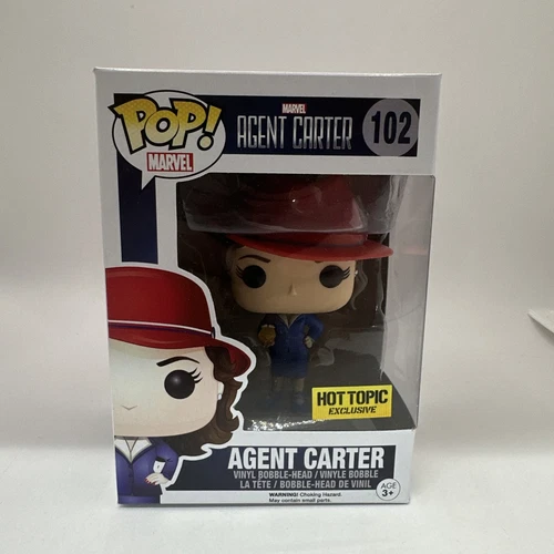 Funko Pop! Vinyl: Marvel Agent Carter (w/ Gold Orb) #102 Hot Topic W/Protector