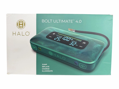 #ad HALO Bolt Ultimate 4.0 Jump Starter Air Compressor USB Power Bank LED Green $105.00