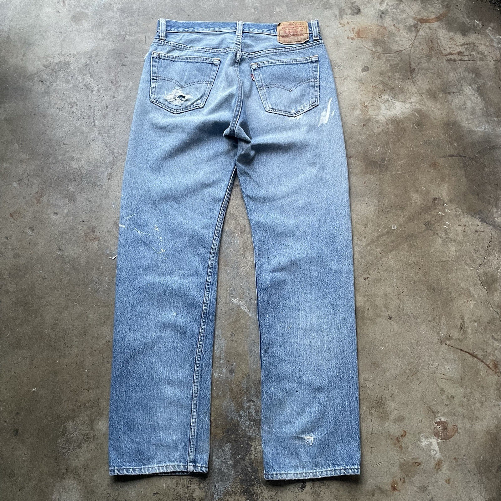 Vintage Levi's 501 Jeans W32 L31 Made in USA 90s Blue… - Gem