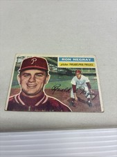 1956 Baseball Topps Ron Negray rookie card (#7). rookie card picture