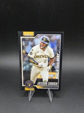2026 Topps Celebration - Jackson Chourio Walk This Way #73 Black /10
