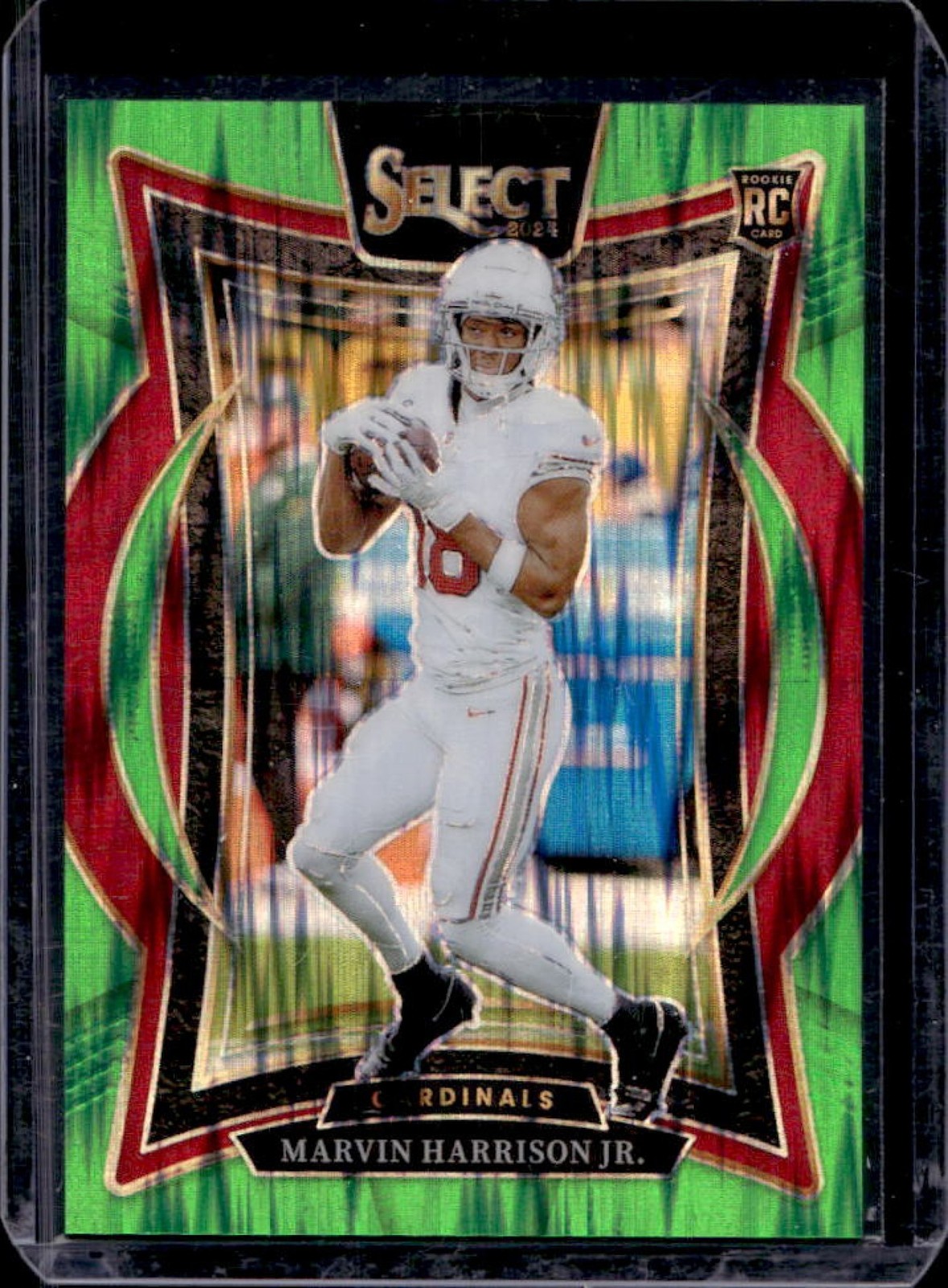 2024 Select Marvin Harrison Jr. Concourse RC Neon Green Prizm Shock #260/599