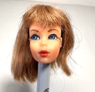 VTG 1970 Mattel Barbie  #1116 Dramatic Living Doll Head only  BonBon Brown Hair