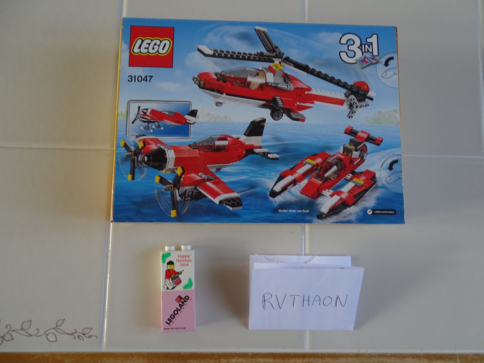 Cadeau Idéal LEGO Creator 31047 Avion 3-en-1 Boîte Neuve pour Anniversaire Enfant 7 ans