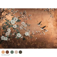 Feathers in the Glow | A1 Fiber Decoupage | Paper for Decoupage | Redesign