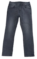 The Perfect Jean NYC Slim Fit Mens 31X 28 Gray Stretch Denim Jeans Straight Leg