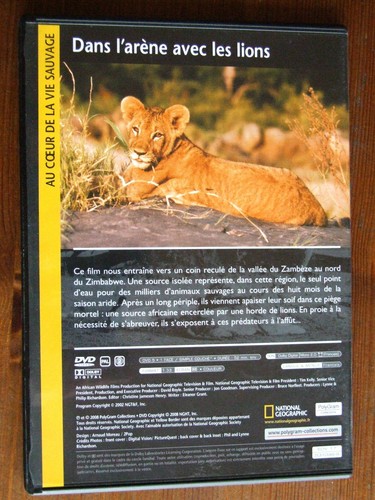 DVD NATIONAL GEOGRAPHIC AU COEUR DE LA VIE SAUVAGE DANS L'ARENE DES LIONS - Picture 2 of 2