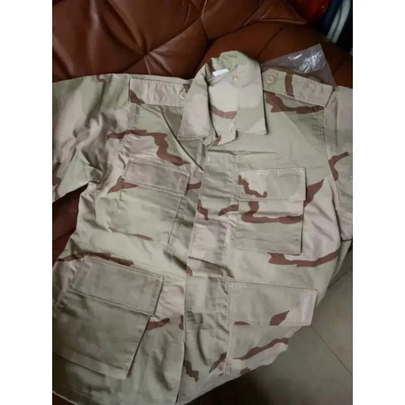 Tricolor Desert DCU Suit Desert Camouflage Uniform Suit long Sleeved Pants - Image 2 of 4