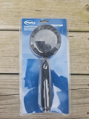 PROFLO PFHS207GMB 1.8 GPM 6-Function Hand Held Shower Head in Matte Black