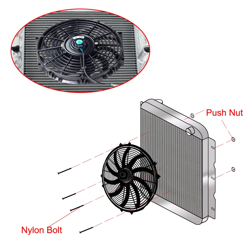 3 ROW ALUMINUM CORE RADIATOR+SHROUD FAN For 1992-2000 HONDA CIVIC EK EG INTEGRA Foto 3 de 4