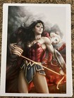 Wonder Woman Harley Quinn 16x12 Art Print DC Poster by Stanley Artgerm Lau