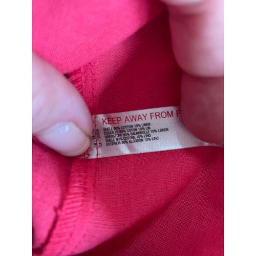 Free People kurzes Kleid Damen Gr. Large rosa gesmokt eckiger Ausschnitt Sommer Bauer - Bild 7 von 8