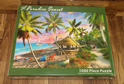 Vermont Christmas Company Paradise Sunset Jigsaw Puzzle 1000 Piece NEW SEALED