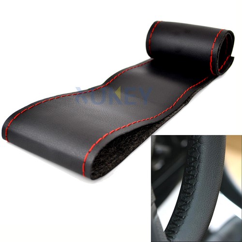 DIY Leder Auto Lenkrad Abdeckung / 37-38cm w/ Nadel-Faden Lenkradbezug.Universal - Bild 4 von 11