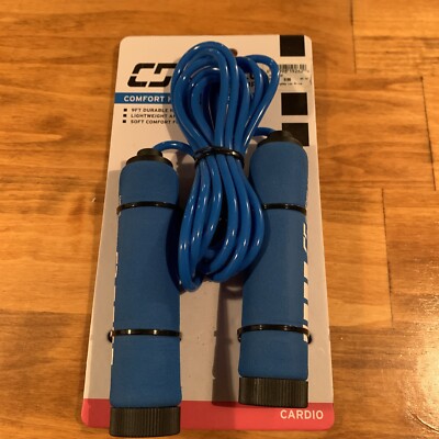 Capelli Sport Jump Rope - 9 Foot - Non Slip Foam Grip - Smooth Rotation New