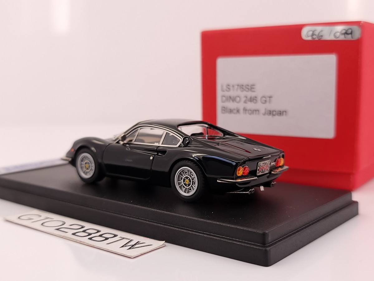 Looksmart 1:43 Ferrari Dino 246 GT Black Japan Looksmart 1:43 Ferrari Dino 246 GT Black Japan