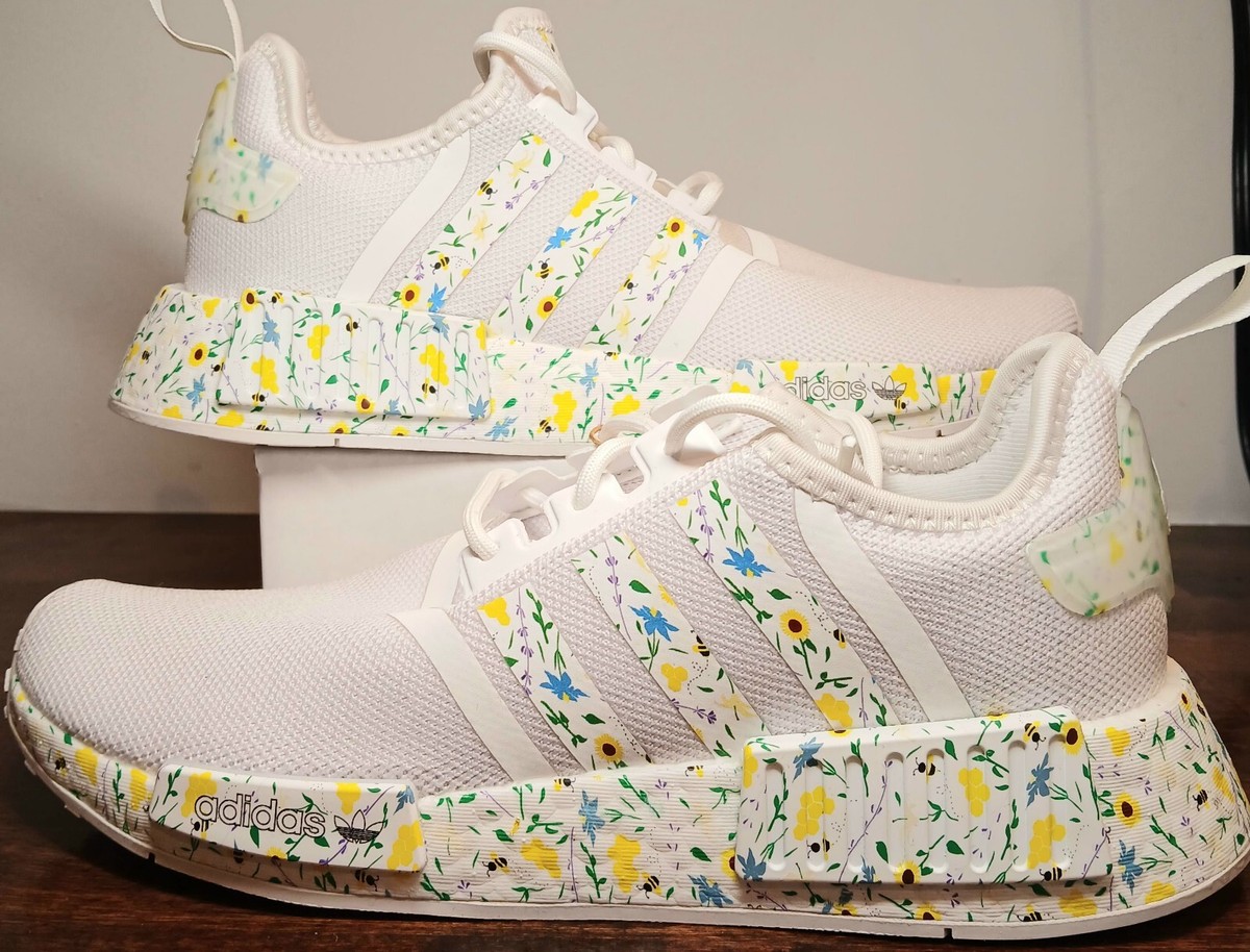 Adidas Advantage Tenis Adidas Com Flores Adidas Branco Com Flores