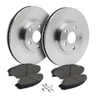 Rear Brake Rotors + Ceramic Pads for 2018 2019 2020 2021 Honda Accord