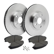 Rear Brake Rotors + Ceramic Pads for Lexus ES250 NX300 Toyota Camry Rav4