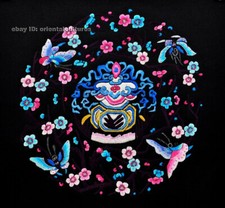 Chinese 100 real natural silk thread,su hand embroidery kits:flower butterflies