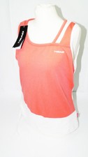 Head Angi Tank Top Women Size L Coral White Women 40 Tennis Shirt Classic New NEW