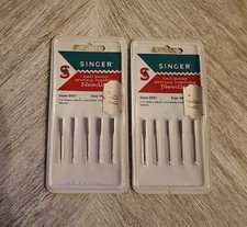 2 Vintage Singer Ball Point Sewing Needles Style 2021 Size 16