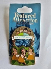 WDW Disney Featured Attraction 2008 Minnie Mouse it's A Small World Pin #63700