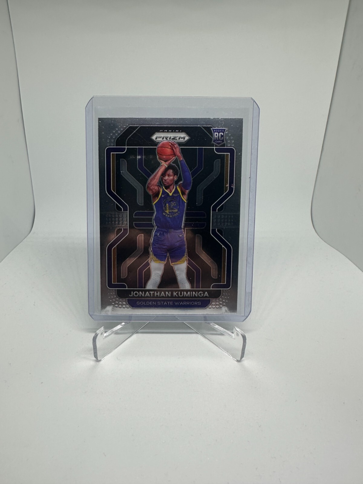 2021-22 Panini Prizm Base #307 Jonathan Kuminga Golden State Warriors Rookie