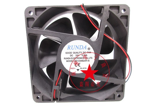 Qty:1pc cooling fan RS1238B24H-S 24V 0.50A 12038 120*120*38MM - Afbeelding 2 van 4