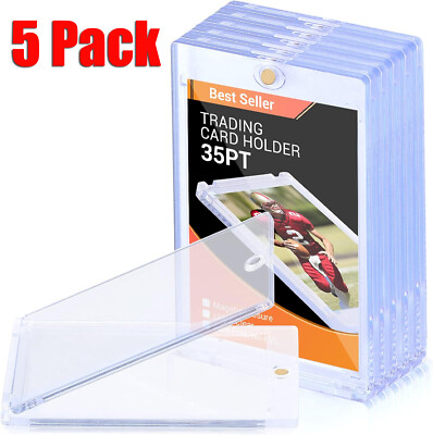 5Pcs Magnetic Card Holders For 35Pt Trading Cards Baseball Card Case  Protectors