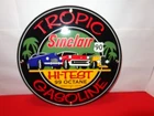 VINTAGE 11 3/4 in SINCLAIR GASOLINE SIGN HI-TEST 99 OCTANE METAL PORCELAIN -937A