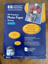 HP Premium Glossy Photo Paper 7.5 mil, Sheets Size 8 1/2" x 11. 43 Sheets
