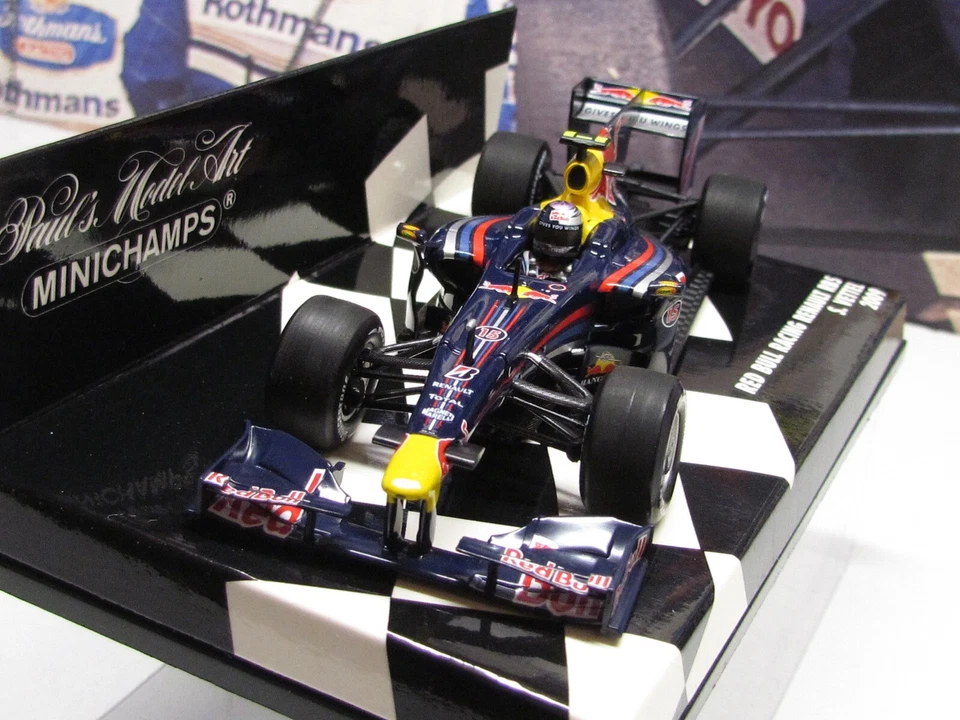 MINICHAMPS /F1 2009 REDBULL RACING RB5 - SEBASTIAN VETTEL - 1/43 SCALE MODEL CAR - Image 4 of 4