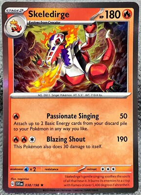Pokémon TCG Skeledirge Scarlet & Violet Stage 2 038/198 Reverse