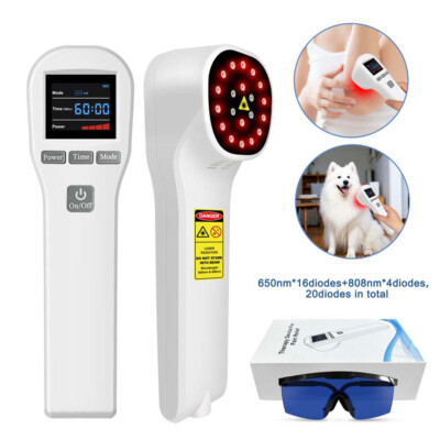 808+650nm Laser Treatment Cold Laser Therapy Device for Pain Relief Wound Healin