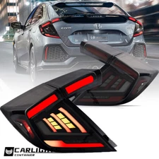 VLAND LED Tail Lights For 2016-2022 Honda Civic Hatchback Rear Lamps w/ Start Up