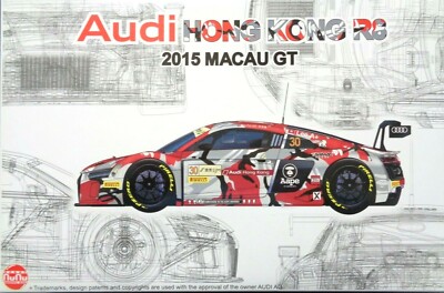NUNU-BEEMAX 24028 Audi HONG KONG R8 2015 Macau GT 1:24 Bausatz Neu