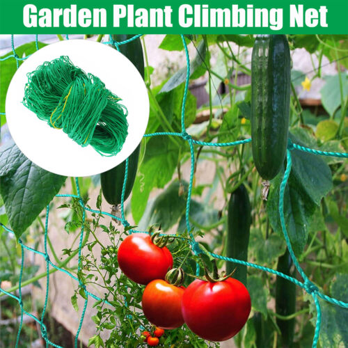 Garden Plant Climbing Net Trellis Netting Mesh Support Fruits Vine Veggie Bean