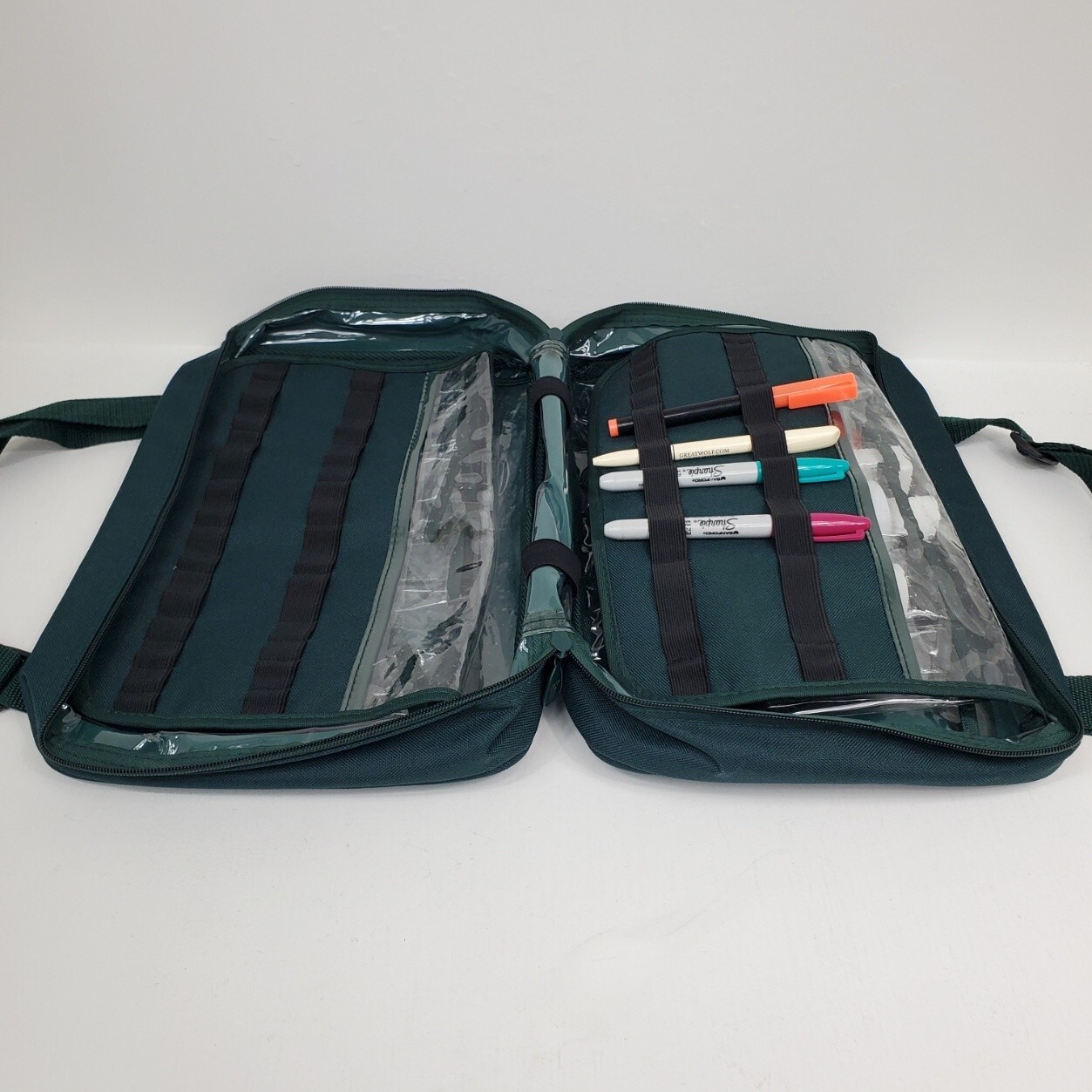 The FREEDOM BAG Large Travel Case Organizer Makeup Toiletry GREEN Bag