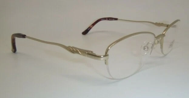 Catherine Deneuve Lunettes CD0374 Semi Gold 032 Metal Eyeglasses Frame 50-17-135 - Image 3 of 4