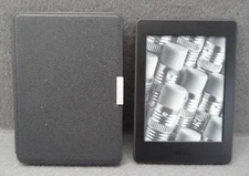 Amazon Kindle 4GB DP75SDI PaperWhite PW3 3 Wi-Fi 3G Case Bundle Folio Black