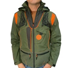 Giubbotto Uomo Trekking Caccia In Tessuto Tecnico Antistrappo Giubbino Invernale
