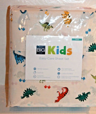 Big One Dinosaurs Twin Sheet Set Kids 3-Piece Dinosaur Print Bedding Sheets