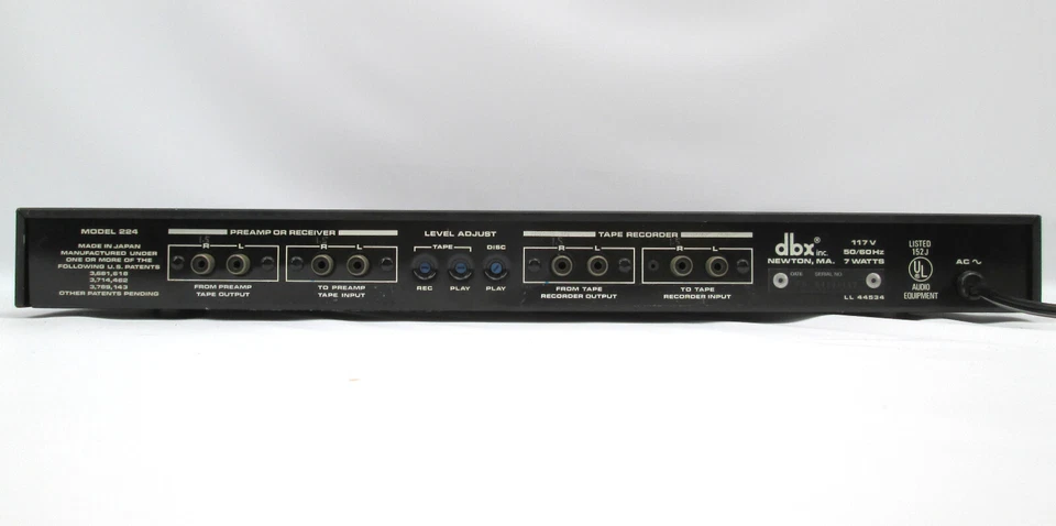 dbx 224 Simultaneous Encode/Decode Type II Tape Noise Reduction System #1931 - Image 4 of 4