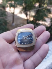 VINTAGE WATCH MEN POLJOT MECHANICAL 17 JEWELS GOLD PLATED AU10