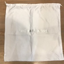 Michael Kors White Satin Protective Handbag Storage Dust Cover Bag L 18  X 18  