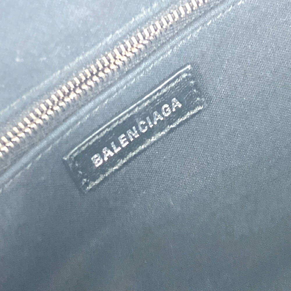 BALENCIAGA 618895 Cloud XS logo cloud Bag Pouch Bicolor 2WAY