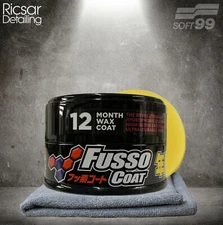 Soft99 Fusso Coat 12 Month Wax Dark New Formula FREE APP & MICROFIBRE *NEXT DAY*